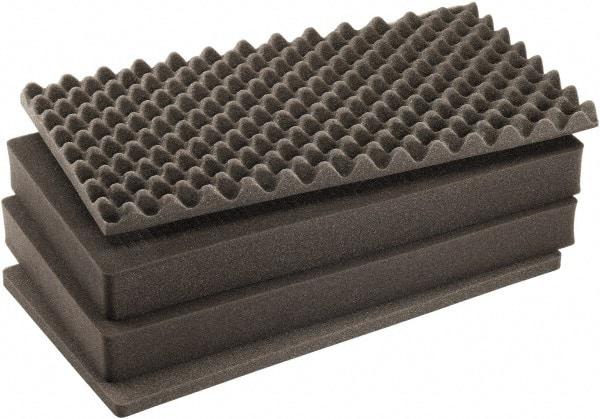 Pelican Products, Inc. - Tool Box Foam Foam Set - 17-3/8" Wide x 9-3/4" Deep x 29-1/2" High, Black, For Pelican Case 1605 - Eagle Tool & Supply