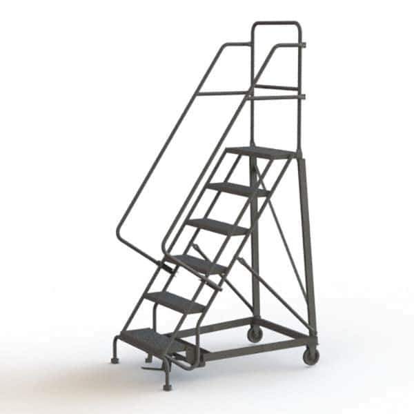 TRI-ARC - Rolling & Wall Mounted Ladders & Platforms Type: Rolling Warehouse Ladder Style: Rolling Safety Ladder - Eagle Tool & Supply