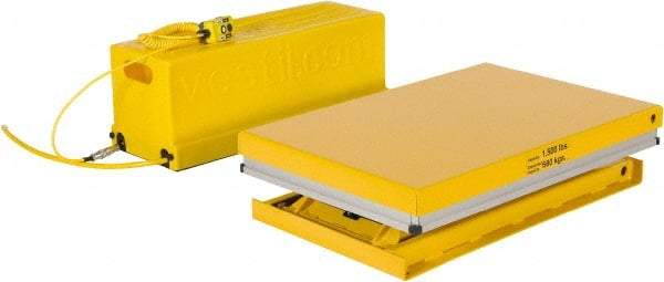 Vestil - 1,500 Lb Capacity Electric Scissor Lift - 8-5/8" to 31" Lift Height, 36" Platform Length x 24" Platform Width - Eagle Tool & Supply