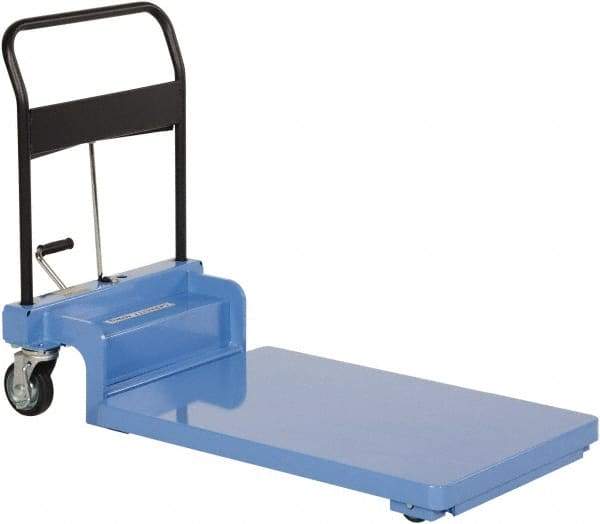 Vestil - 900 Lb Capacity Manual Scissor Lift - 3-1/2" to 24" Lift Height, 35-5/8" Platform Length x 23-3/4" Platform Width - Eagle Tool & Supply