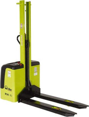 Vestil - 2,200 Lb Capacity, 62" Lift Height, Battery Powered Stacker - 3-1/2" Lowered Height, 45" Fork Length - Eagle Tool & Supply