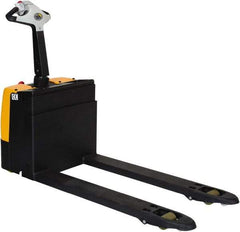 Vestil - 3,000 Lb Capacity, 7.8" Lift Electric Pallet Truck - 3.11" Min Lift Height, 47" Fork Length x 5-57/64" Fork Width, 25" Overall Width - Eagle Tool & Supply