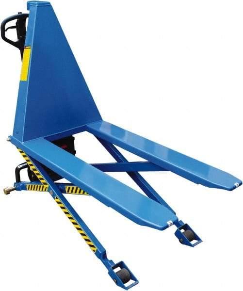 Vestil - 2,200 Lb Capacity, 31" Lift Portable Tote Lifter - 3.34" Min Lift Height, 47" Fork Length x 6-1/2" Fork Width, 26-1/2" Overall Width - Eagle Tool & Supply