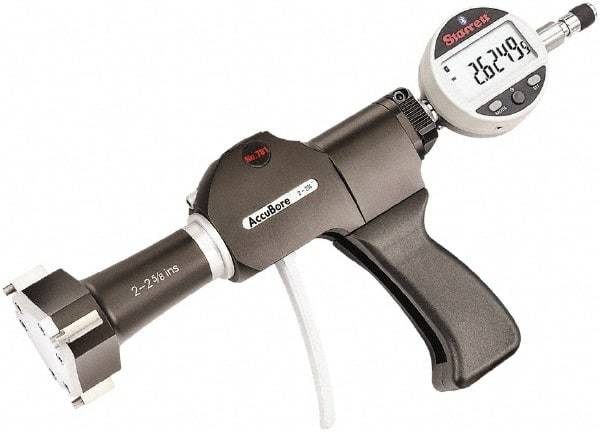 Starrett - Electronic Bore Gages Type: Pistol Grip Electronic Bore Gage Minimum Measurement (Decimal Inch): 2.0000 - Eagle Tool & Supply