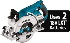 Makita - 18 Volt, 4-5/16" Blade, Cordless Circular Saw - 2,200 RPM, Lithium-Ion Batteries Not Included - Eagle Tool & Supply