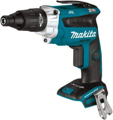 Makita - 18 Volt Lithium-Ion Battery Pistol Grip Cordless Screwdriver - 2,500 RPM, 79 In/Lb Torque - Eagle Tool & Supply