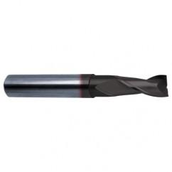 3/8 Dia. x 3 Overall Length 2-Flute Square End Solid Carbide SE End Mill-Round Shank-Center Cut-Super-A - Eagle Tool & Supply