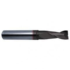 3/8 Dia. x 3 Overall Length 2-Flute Square End Solid Carbide SE End Mill-Round Shank-Center Cut-Super-A - Eagle Tool & Supply