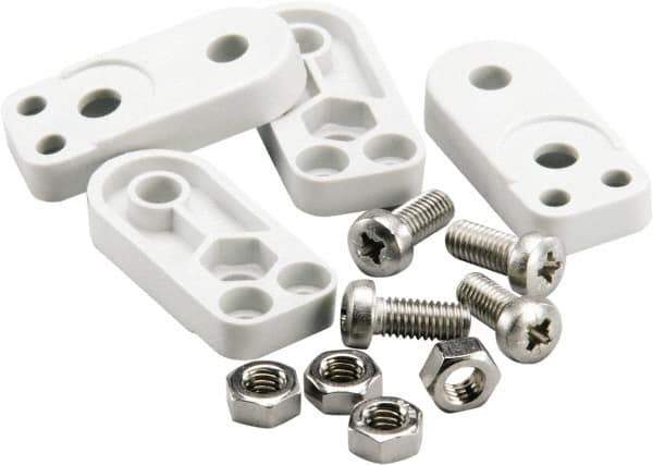 Fibox - Electrical Enclosure Polycarbonate Mounting Foot Kit - For Use with SOLID - Eagle Tool & Supply