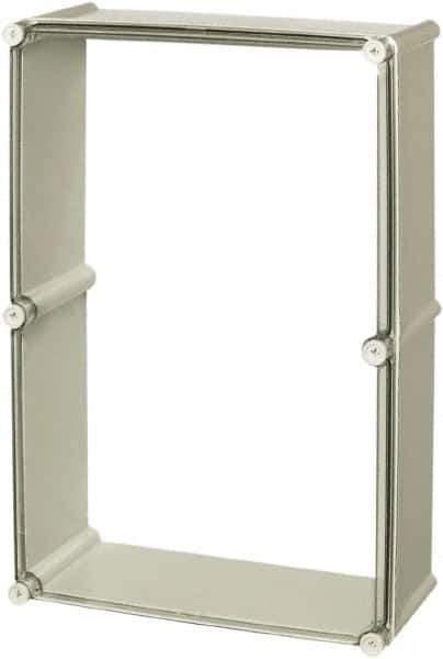 Fibox - 4X NEMA Rated, Electrical Enclosure Polycarbonate Extension Frame for Enclosures - For Use with SOLID - Eagle Tool & Supply