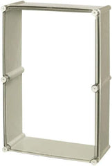 Fibox - 4X NEMA Rated, Electrical Enclosure Polycarbonate Extension Frame for Enclosures - For Use with SOLID - Eagle Tool & Supply