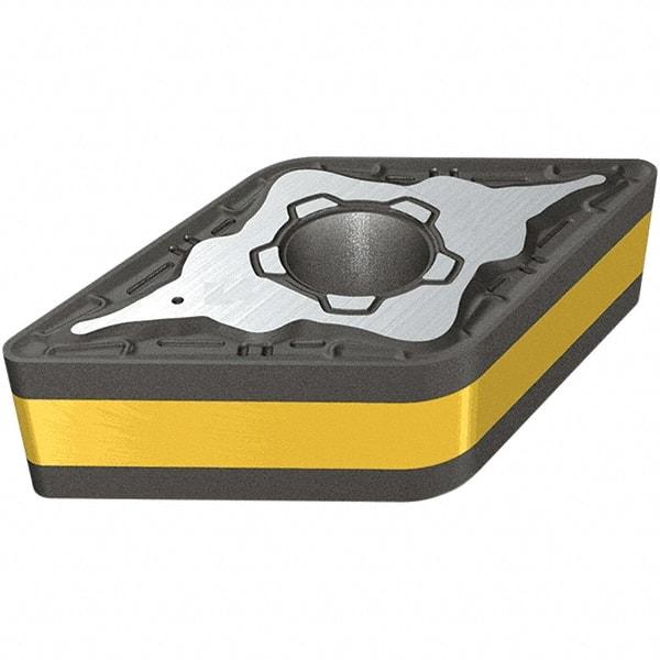 Iscar - DNMG443 M3P Grade IC807 Carbide Turning Insert - TiAlN/TiN Finish, 55° Diamond, 12.7mm Inscr Circle, 6.35mm Thick, 1.2mm Corner Radius - Eagle Tool & Supply