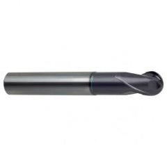 3mm Dia. - 57mm OAL 2 FL 30 Helix Firex Carbide Ball Nose End Mill - Eagle Tool & Supply