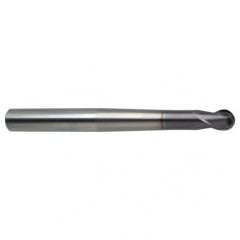 10mm Dia. - 120mm OAL 2 FL 30 Helix Firex Carbide Ball Nose End Mill - Eagle Tool & Supply