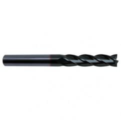 3/8 Dia. x 4 Overall Length 4-Flute Square End Solid Carbide SE End Mill-Round Shank-Center Cut-Super-A - Eagle Tool & Supply