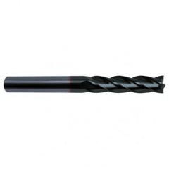 3/8 Dia. x 4 Overall Length 4-Flute Square End Solid Carbide SE End Mill-Round Shank-Center Cut-Super-A - Eagle Tool & Supply