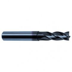 3/16 Dia. x 2-1/2 Overall Length 4-Flute Square End Solid Carbide SE End Mill-Round Shank-Center Cut-Super-A - Eagle Tool & Supply