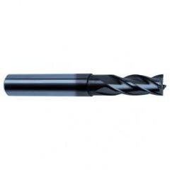 1/4 Dia. x 3 Overall Length 4-Flute Square End Solid Carbide SE End Mill-Round Shank-Center Cut-Super-A - Eagle Tool & Supply