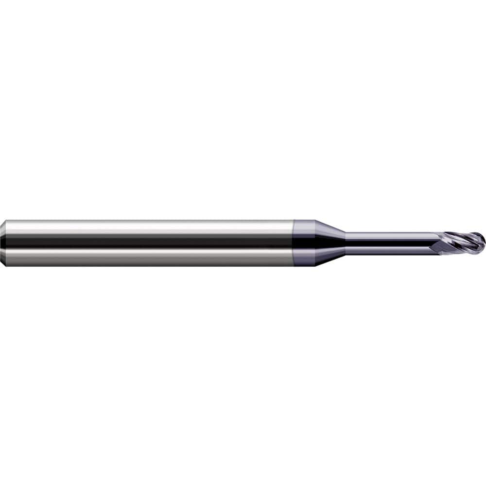 Harvey Tool - Ball End Mills; Mill Diameter (Inch): 5/64 ; Mill Diameter (Decimal Inch): 0.0780 ; Number of Flutes: 3 ; Length of Cut (mm): 3.0000 ; Length of Cut (Decimal Inch): 0.1180 ; Material: Solid Carbide