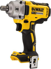 DeWALT - 1/2" Drive 20 Volt Mid-Handle Cordless Impact Wrench & Ratchet - 2,000 RPM, 0 to 3,100 BPM, 330 Ft/Lb Torque, Lithium-Ion Batteries Not Included - Eagle Tool & Supply