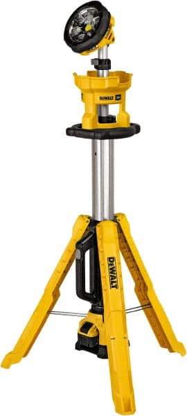 DeWALT - 20 Volts, 3000 Lumens, Cordless Work Light - Yellow, 11 hr Run Time - Eagle Tool & Supply