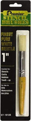 Premier Paint Roller - Stencil Brushes & Rollers Type: Stencil Brush Diameter (Inch): 1 - Eagle Tool & Supply