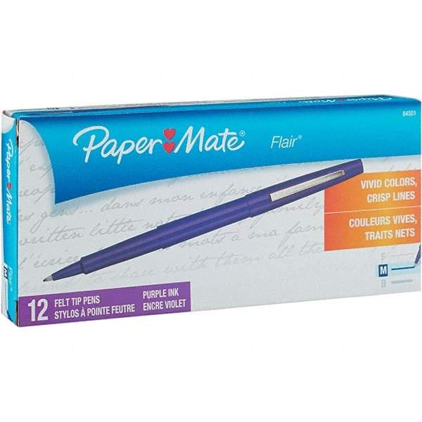 Paper Mate - Needle Porous Point Pen - Purple - Eagle Tool & Supply