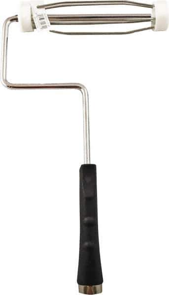 Premier Paint Roller - 7" Wide x 12-1/2" Long Heavy-Duty Birdcage Frame - Steel Frame, Plastic Handle - Eagle Tool & Supply