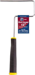 Premier Paint Roller - 6" Wide x 12" Long Mini Roller Frame - Steel Frame, Plastic Handle - Eagle Tool & Supply