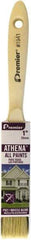 Premier Paint Roller - 1" Flat Polyester/Natural General Purpose Paint Brush - 2-1/4" Bristle Length, 5" Wood Beavertail Handle - Eagle Tool & Supply