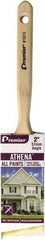 Premier Paint Roller - 2-1/2" Angled Polyester/Natural Angular Brush - 2" Bristle Length, 7" Wood Sash Handle - Eagle Tool & Supply