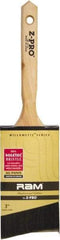 Premier Paint Roller - 3" Angled Polyester Angular Brush - 3-1/2" Bristle Length, 2" Wood Sash Handle - Eagle Tool & Supply