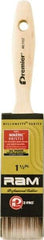 Premier Paint Roller - 1-1/2" Flat Polyester General Purpose Paint Brush - 2-1/4" Bristle Length, 5" Wood Beavertail Handle - Eagle Tool & Supply
