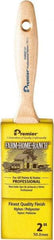 Premier Paint Roller - 2" Flat Nylon/Polyester General Purpose Paint Brush - 2-3/4" Bristle Length, 5-1/4" Wood Beavertail Handle - Eagle Tool & Supply