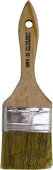 Premier Paint Roller - 2-1/2" Flat White China Bristle Chip Brush - 1-3/4" Bristle Length, 5-1/2" Wood Beavertail Handle - Eagle Tool & Supply