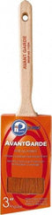 Premier Paint Roller - 3" Oval/Angle Polyester Sash Brush - 3-1/4" Bristle Length, 6-3/4" Wood Sash Handle - Eagle Tool & Supply