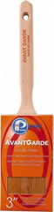 Premier Paint Roller - 3" Oval Polyester Sash Brush - 3-1/4" Bristle Length, 7-3/4" Wood Sash Handle - Eagle Tool & Supply