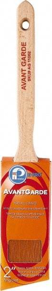 Premier Paint Roller - 2" Oval/Angle Polyester Sash Brush - 2-3/4" Bristle Length, 7" Wood Sash Handle - Eagle Tool & Supply