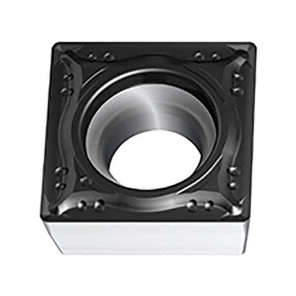 Walter - SCGT MM4 Grade WSM01 Turning Insert - TiAlN+Al2O3+(ZrN) Finish, 90° Square, 9.53mm Inscr Circle, 3.97mm Thick, 0.8mm Corner Radius - Eagle Tool & Supply