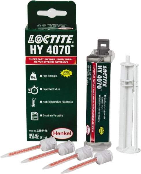 Loctite - 11 g Dual Cartridge Two Part Adhesive - 5 min Working Time - Eagle Tool & Supply