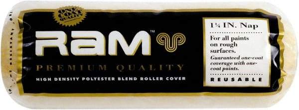 Premier Paint Roller - 1-1/4" Nap, 9" Wide Paint Roller Cover - Extra-Rough Texture, Polyester - Eagle Tool & Supply