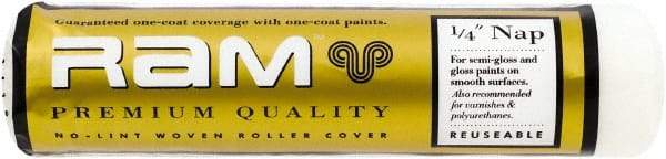 Premier Paint Roller - 1/4" Nap, 9" Wide Paint Roller Cover - Smooth Texture, Polyester - Eagle Tool & Supply