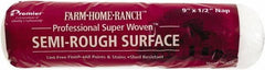 Premier Paint Roller - 1/2" Nap, 9" Wide Paint Roller Cover - Semi-Rough Texture, Woven & Polyester - Eagle Tool & Supply