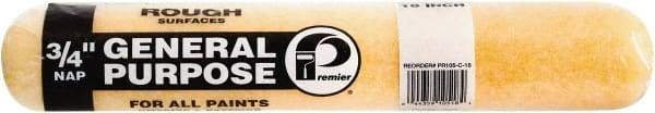 Premier Paint Roller - 3/4" Nap, 18" Wide Paint Roller Cover - Rough Texture, Polyester - Eagle Tool & Supply
