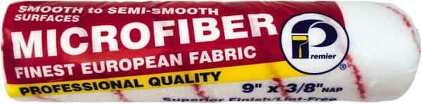 Premier Paint Roller - 3/8" Nap, 9" Wide Paint Roller Cover - Semi-Smooth Texture, Microfiber - Eagle Tool & Supply