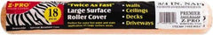 Premier Paint Roller - 3/4" Nap, 18" Wide Paint Roller Cover - Rough Texture, Polyester - Eagle Tool & Supply