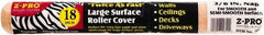 Premier Paint Roller - 3/8" Nap, 18" Wide Paint Roller Cover - Semi-Smooth Texture, Polyester - Eagle Tool & Supply