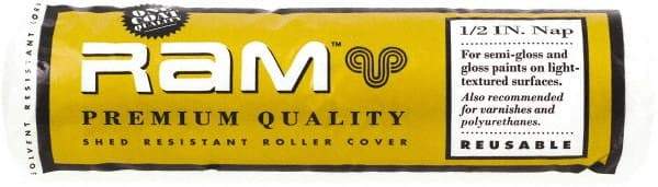 Premier Paint Roller - 1/2" Nap, 9" Wide Paint Roller Cover - Semi-Rough Texture, Polyester - Eagle Tool & Supply