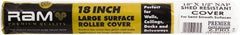 Premier Paint Roller - 1/2" Nap, 18" Wide Paint Roller Cover - Semi-Rough Texture, Polyester - Eagle Tool & Supply