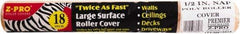 Premier Paint Roller - 1/2" Nap, 18" Wide Paint Roller Cover - Semi-Rough Texture, Polyester - Eagle Tool & Supply